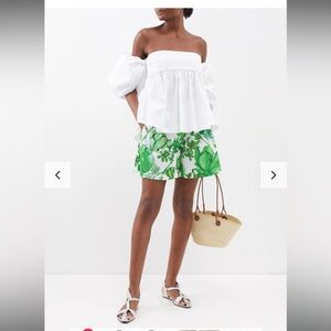 NWT Kika Vargas off-the-shoulder white Ally top, medium